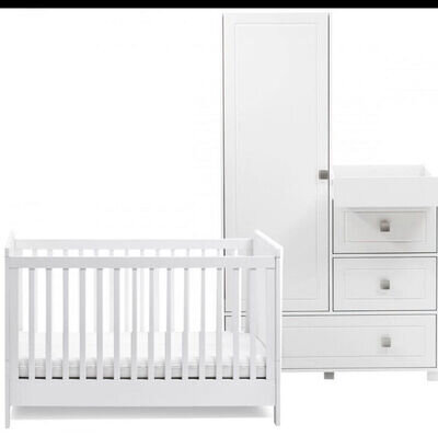 Silver Cross Soho Cot Bed & Combo Unit Set Bundle Immaculate Condition Bed New