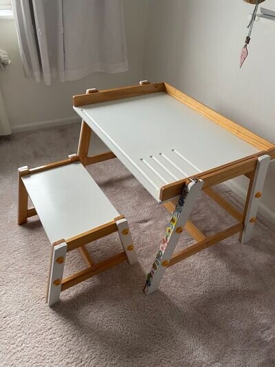 Desk and Stool - height adjustable - good condition