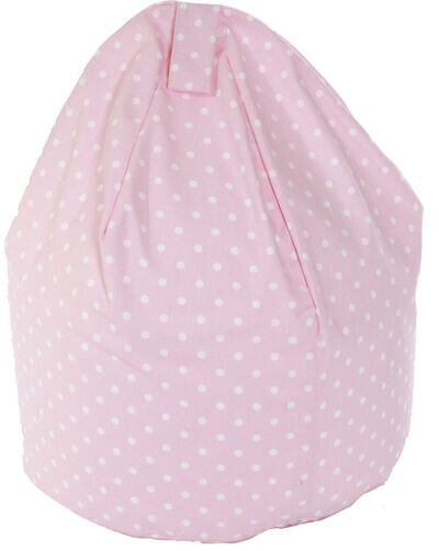 Child Size Pink Spots Bean Bag With Beans By Bean Lazy