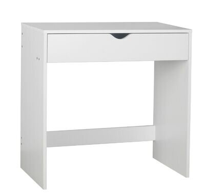 White Wooden Dressing Table Vanity Computer Desk Bedroom Furniture Office Drawer