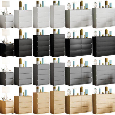 Modern Chest of Drawers Bedroom Furniture Storage Bedside Cabinet 2 to 8 Drawers