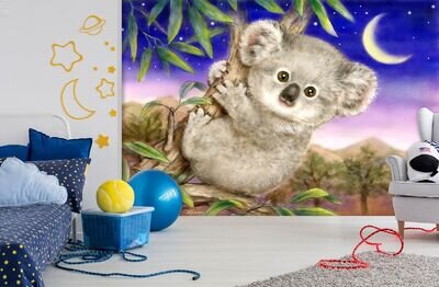 3D Cartoon Koala B413 Wallpaper Wall Mural Self-adhesive Kayomi Harai Amy