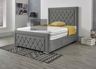 Restful Haven Ottoman Gas Lift bed in plush 3ft-4ft-4ft6-5ft-6ft