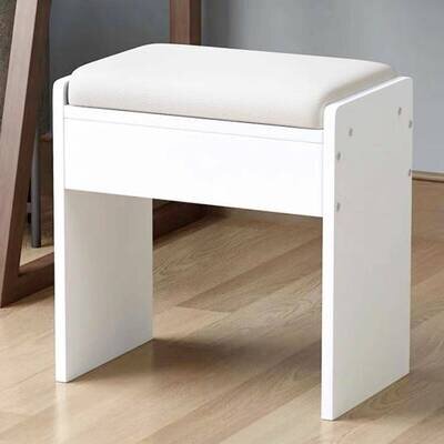 Brief Dressing Table Stool Piano Seat Padded Soft Makeup Bench Chair Bar Bedroom