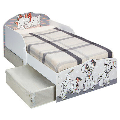 Classic Disney Toddler Bed With Storage Bedroom Wooden Furniture Kids Junior Set