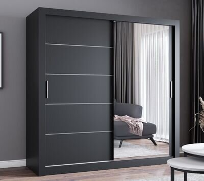 FHI-IBIZA sliding mirror door wardrobe 2 & 3 doors