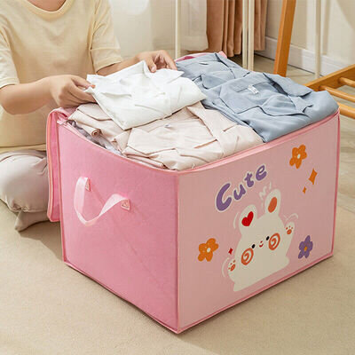 Foldable Large Kids Room Toy Box Collapsible Storage Box Jumbo Storage Chest