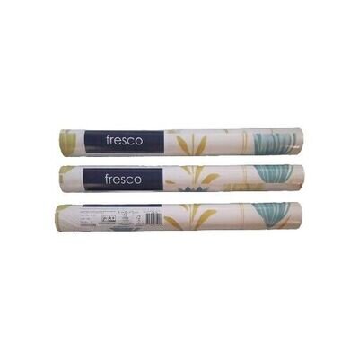 3 rolls x NEW FRESCO Wallpaper/Sketch Floral Blue Green White Graham & Brown TS