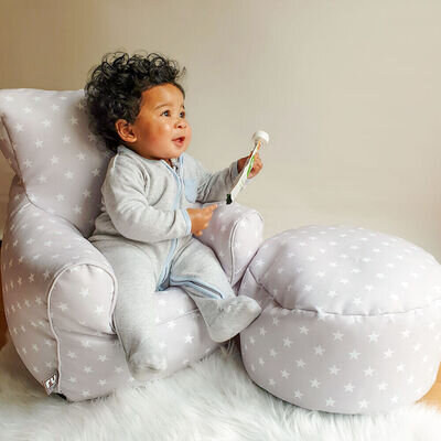 Toddler Stars Kids Armchair Beanbag Bean Bag Chair Filled Washable Seat Armchair