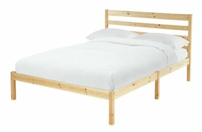 Kaycie Double Wooden Bed Frame - Pine