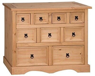 Corona Merchant Chest Sideboard Drawers Solid Pine 4+3+2 by Mercers Furniture®