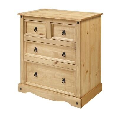 Corona Chest of Drawers 4 Drawer Chest Compact 2+2 by Mercers Furniture®