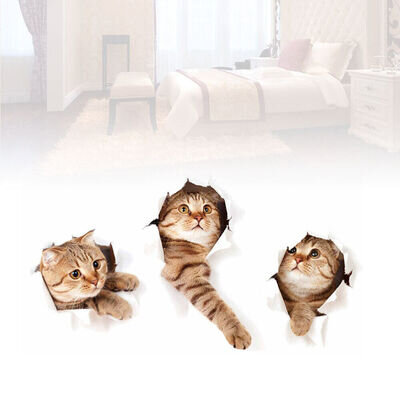 2 Pcs Cartoon Animal Wall Sticker Premium Stickers Tile Decoration