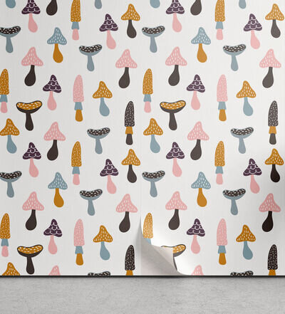 Mushroom Wallpaper Colorful Porcini Cartoon