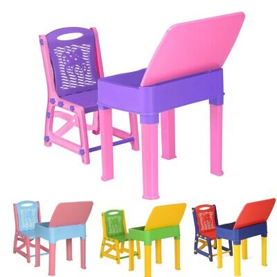 Study Table and chair for kids children Plastic Furniture Indoor outdoor
