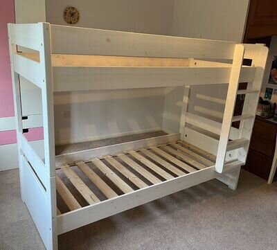 Stompa Detachable White Bunkbed, bunk Beds