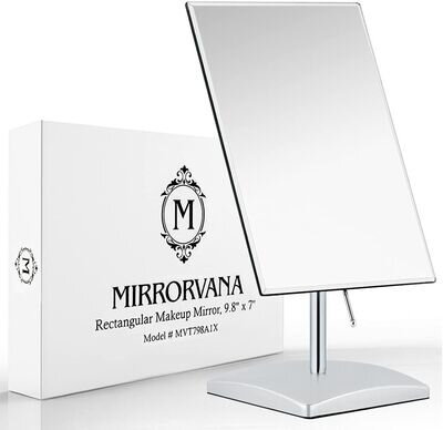 Large Free Standing Mirror for Bathroom Countertop, Dressing Table, Desk and Bed