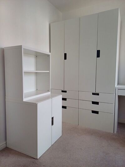 IKEA Children's Bedroom Furniture 2 x Wardrobe's 1 x Shelving Unit with Cupboard