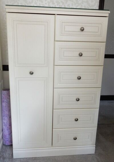 childrens wardrobe with drawers and matching chest