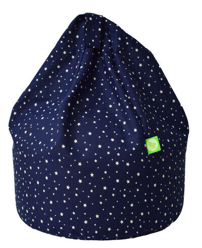Child Size Navy Stars Bean Bag With Beans By Bean Lazy