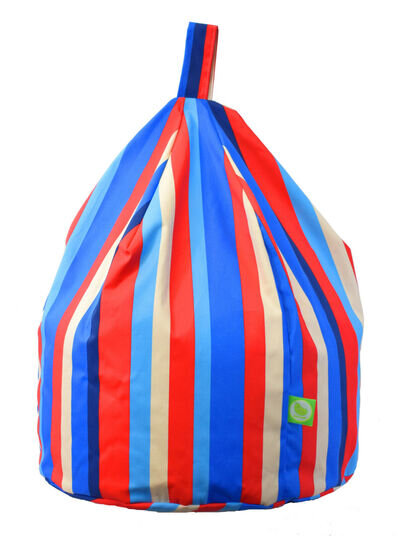 Child Size Multi Coloured Stripe Bean Bag With Beans By Bean Lazy