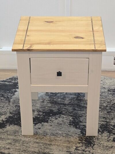 Bedside Table 1 Drawer White Bahia Brand New Free Delivery